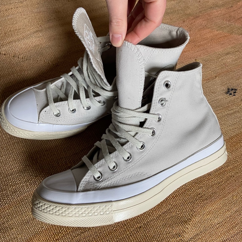 Converse Chuck 70 all white/cream size 8.5 worn once!